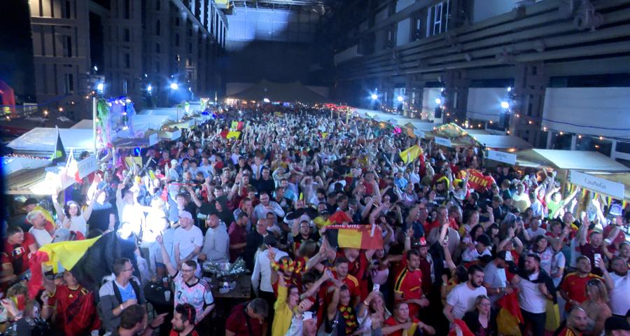 Les Diables Rouges font vibrer Seraing en pleine nuit