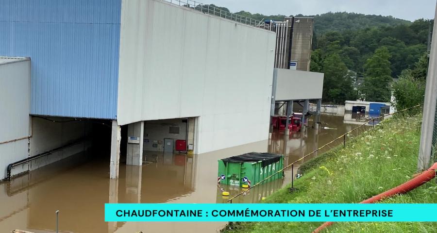 Commémoration sur le site d'embouteillage de Chaudfontaine