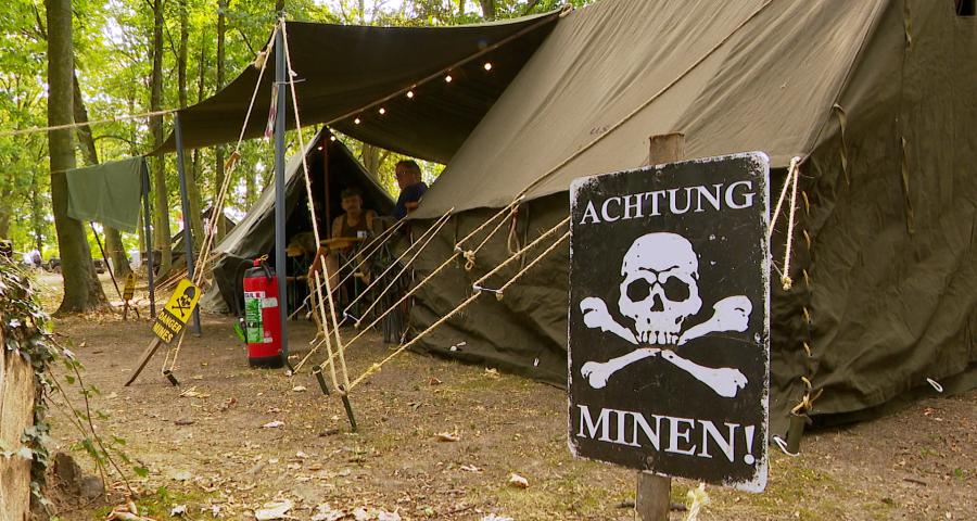 Un camp militaire reconstitué pour les festivités du Fort de Lantin
