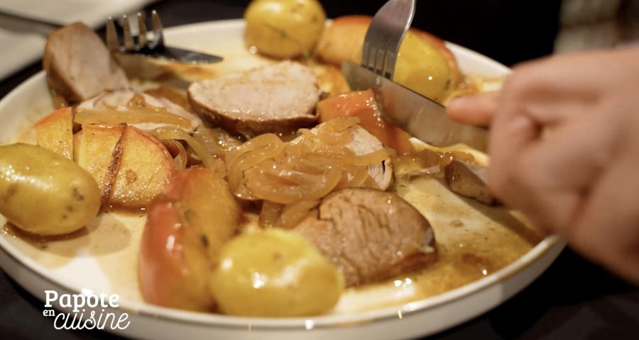 Au Delhaize de Waremme, Papote en cuisine dévoile une recette de filet mignon aux pommes et au cidre