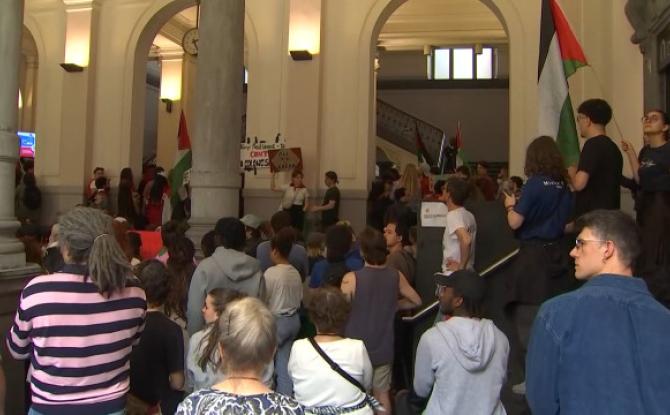 Reprise de l'occupation étudiante de l'Université de Liège pour la Palestine