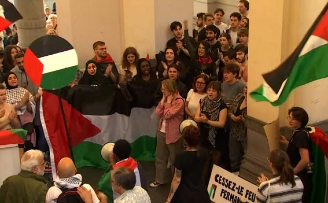 Soutien à la Palestine: les étudiants expulsés de l'ULiège