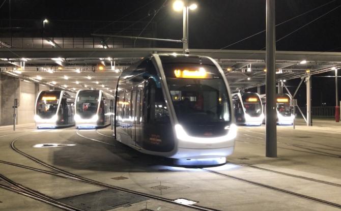 Tram en commun S7#20 : 18 rames sur la ligne, et une marche à blanc confirmée