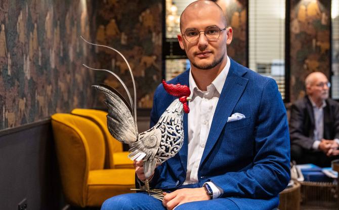 Maxime Carabin lauréat du prix du "Wallon de l'année 2024"