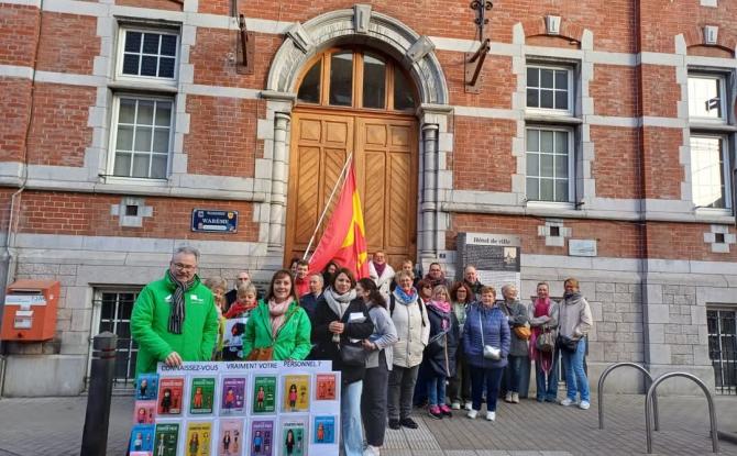 Le personnel communal de Waremme en grève