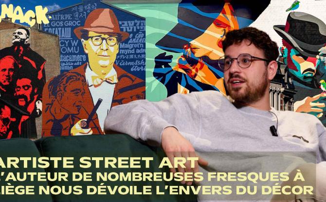 Snack - Dans les coulisses du street art à Liège avec Olivier Hoffait, auteur de dizaines de fresques