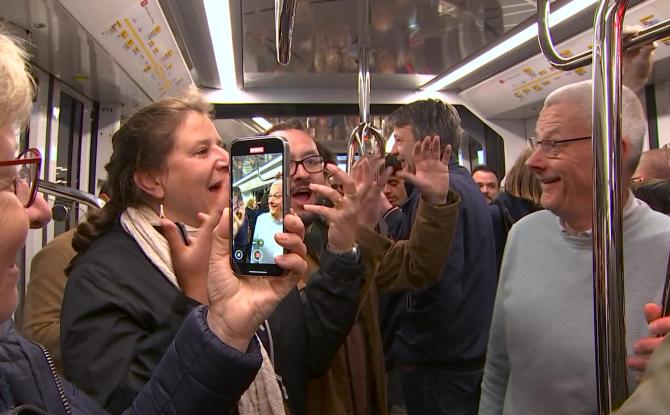 Revivez le tout premier trajet du tram comme si vous y étiez