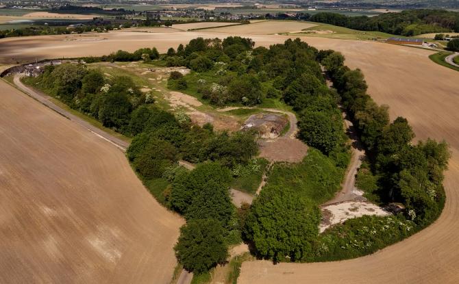 Fort d'Aubin Neufchateau :  le "bloc mortier"