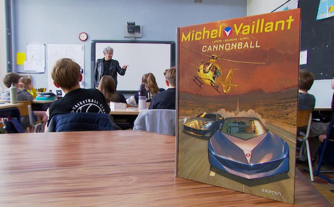 Esneux : Michel Vaillant s'invite en classe