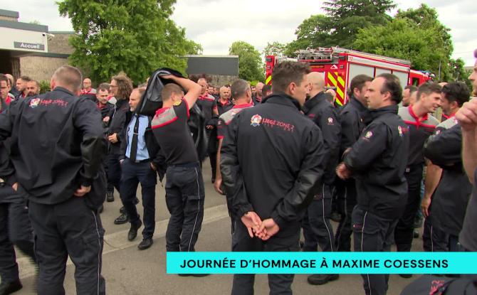 Funérailles du pompier décédé lors de l'incendie à Lantin