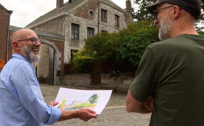 Exposition : des dessins pour immortaliser le village de Richelle