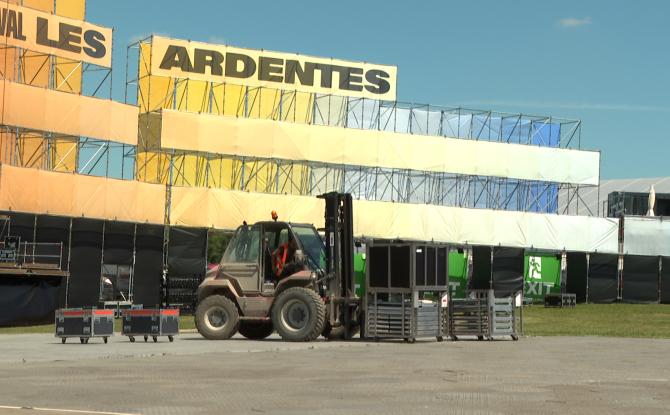 Le site des Ardentes presque prêt à accueillir les festivaliers