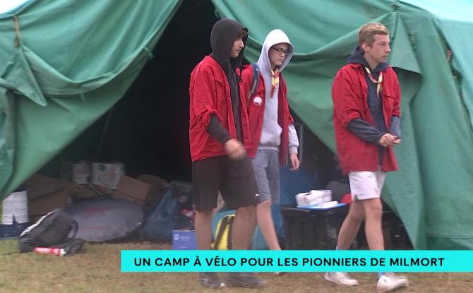 Pour leur camp d'été, les pionniers de Milmort sillonnent la province du Luxembourg... à vélo !