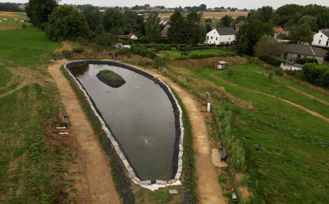 L'Etang de la Petite Campagne prend forme à Crisnée