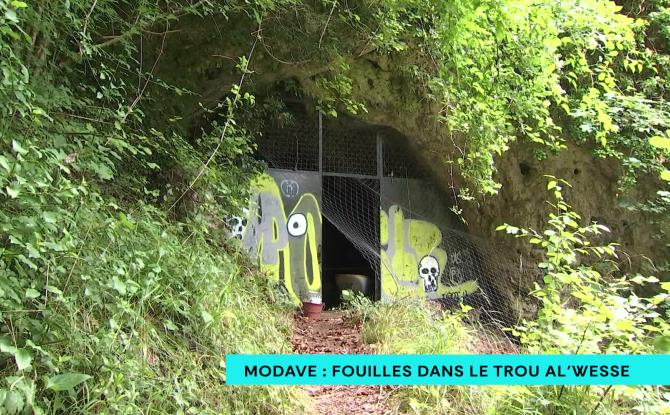 Modave : Fouilles dans le Trou Al'Wesse