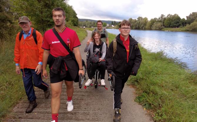Traverser la Wallonie en joëlette pour sensibiliser à la mobilité inclusive